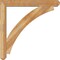 Ekena Millwork Thorton Craftsman Rough Sawn Bracket w/ Offset Brace, Western Red Cedar, 6"W x 40"D x 40"H BKT0604X40X40THR04RWR - alternate 4